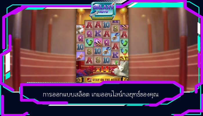 การออกแบบสล็อต เกมออนไลน์กลยุทธ์ของคุณ